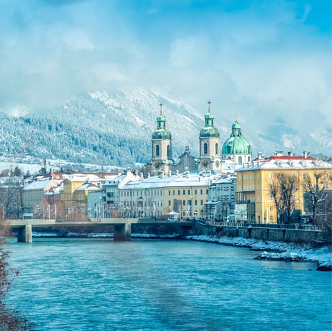 Visit beautiful Innsbruck – thirty minutes away – known for its Imperial and modern architecture