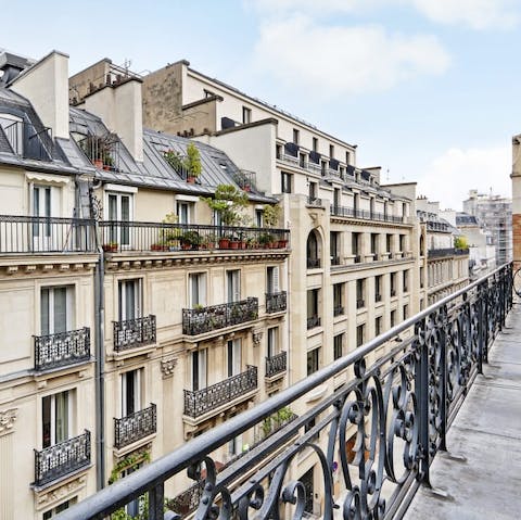 Look out from your widow at the charming Parisians rooftops