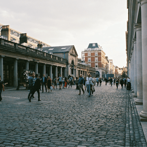 Stay just footsteps away from Covent Garden's square and an array of shops and restaurants