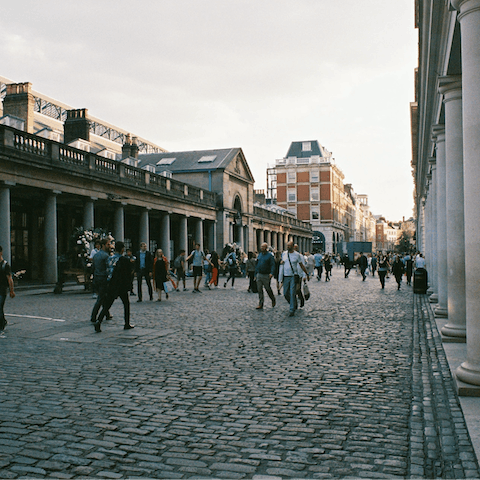 Stay just footsteps away from Covent Garden's square and an array of shops and restaurants