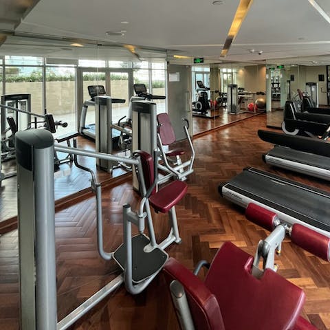 Keep on top of fitness in the shared gym