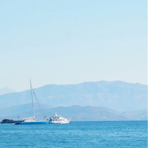 Explore this stretch of Corfu's stunning coast – Corfu Town is a short drive from your door