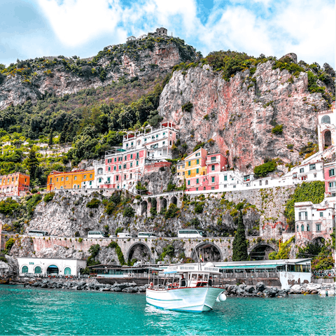 Take the short drive over to charming Amalfi and explore the shambling streets 