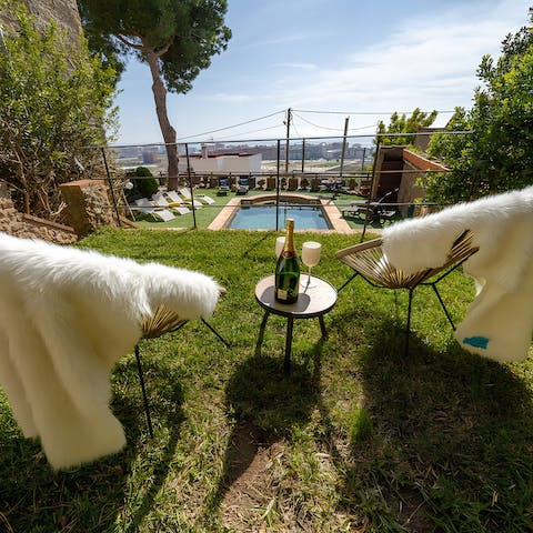 Cool off in the private pool of this historic home