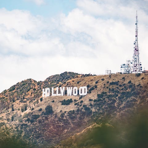 Stay in the Hollywood Hills, just a five-minute drive down to the iconic Hollywood Boulevard 