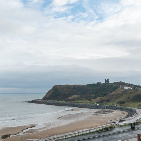 Stroll along North Bay Beach, a nine-minute walk from your door