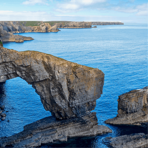 Explore the Pembrokeshire coastline – just a short drive away