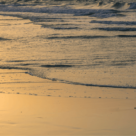 Spend a day relaxing at nearby Reem Beach