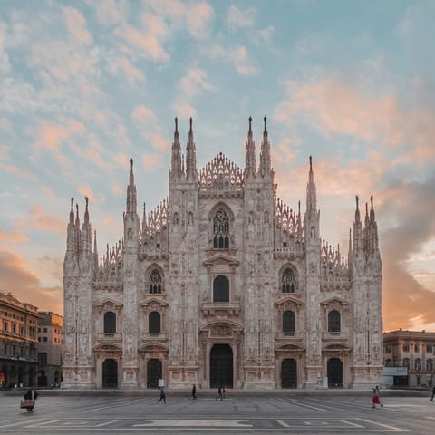 Stroll over to the nearby Duomo Cathedral Square
