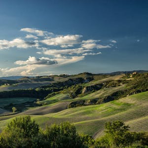 **Magnificent views** Guests loved the stunning views of the Tuscan countryside from this home's hilltop position. 