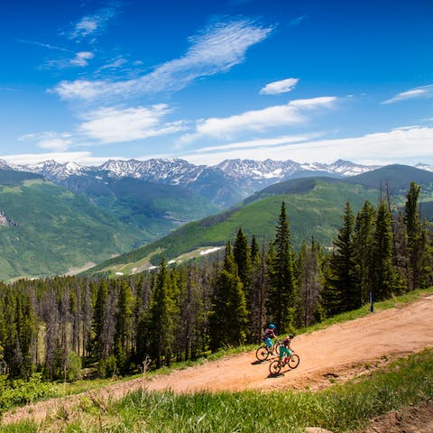 Explore the bike and hiking trails that surround East Vail