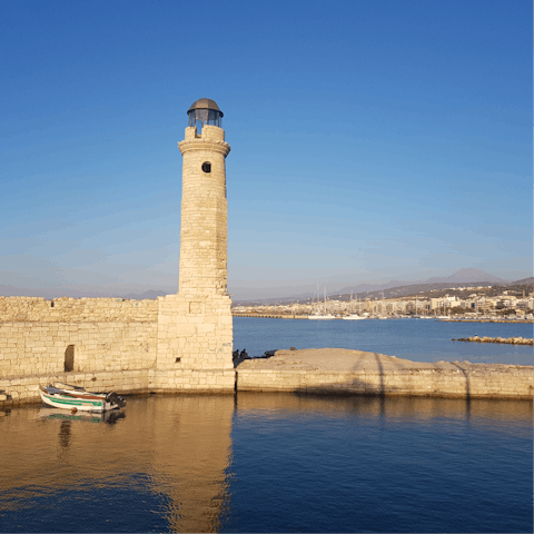 Visit the town of Rethymnon on the northern coast of the island