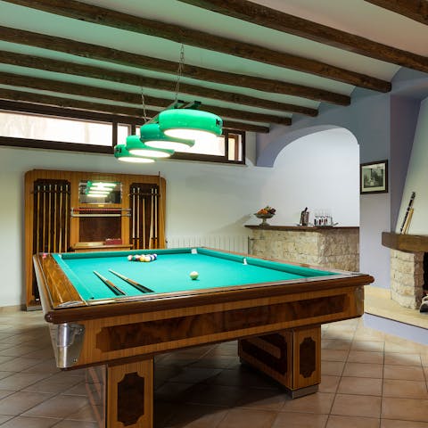 Look forward to playing pool in the games room