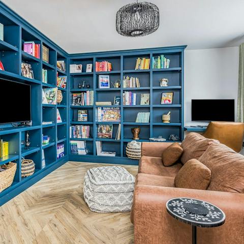 Enjoy a good book in the cosy living area