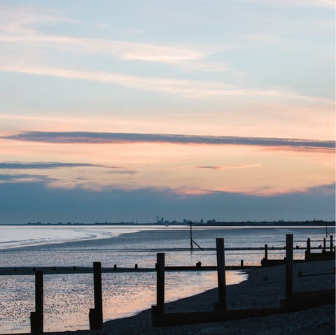 Catch the sunset at nearby East Wittering Beach