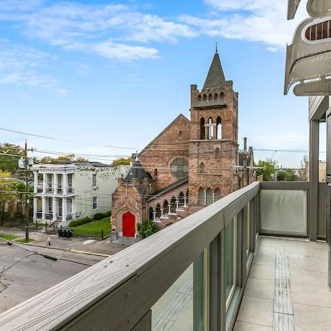 Take a look outside to see the architecture of First Emanuel church