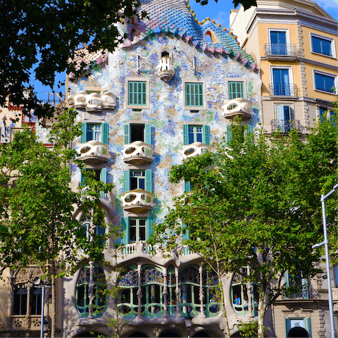 Admire the city's beautiful architecture with a visit to Casa Batlló