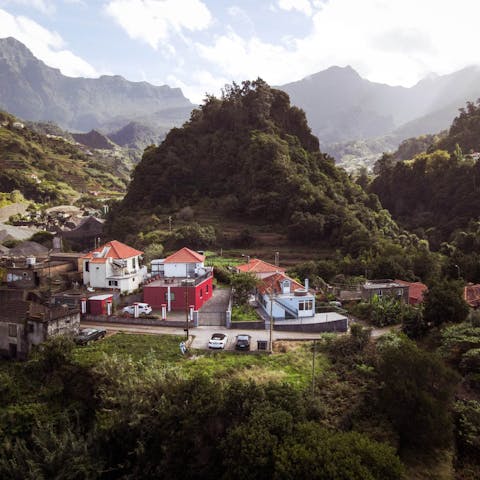 Stay in Madeira's countryside amid the luscious greenery of the valley 