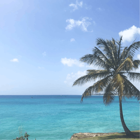 Enjoy access to the villa's private beachfront for sunny days on the sands