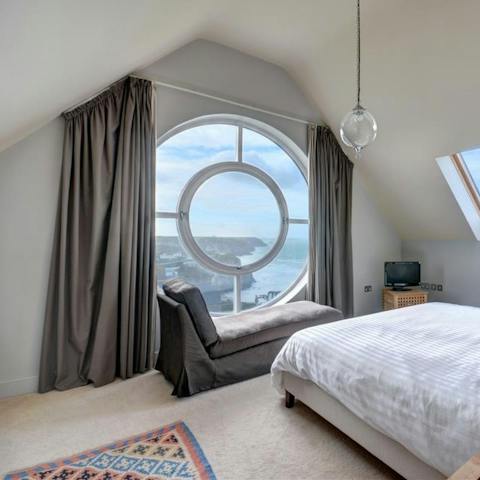 Wake up to incredible views in the master bedroom