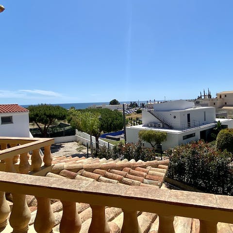 Admire blissful ocean views from the private balcony 