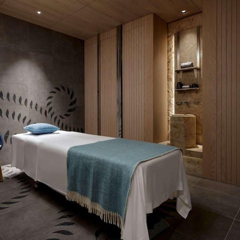 Book a massage at the on-site spa 
