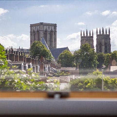 Take in dramatic views of York Minster from your windows, a twelve-minute walk from home