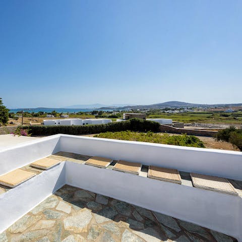 Take it all in from the home's roof terrace