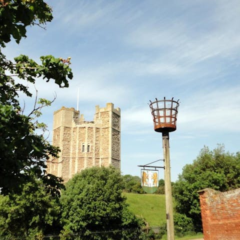 Take in views of the majestic Orford Castle from your home