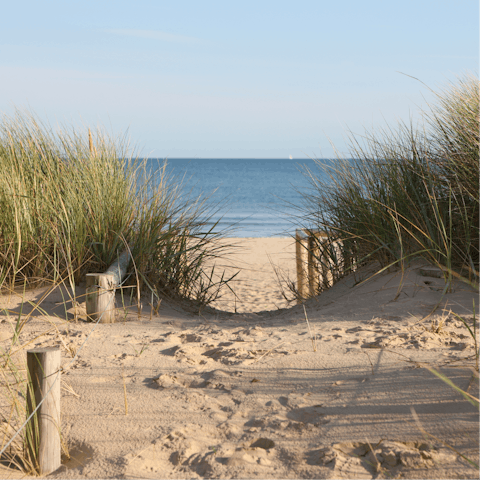 Drive to Broadsands beach for a day on the coast