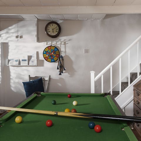 Engage in a bit of friendly competition in the games room