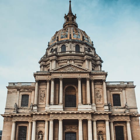 Take in the history of nearby Les Invalides – it's a short walk away