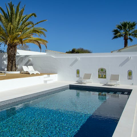 Escape the hot sun and plunge into the sparkling pool