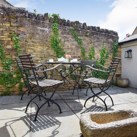 Bask in the glorious sunshine of your private terrace