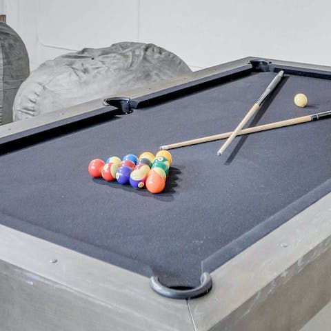 Chill out with a game of pool or Monopoly in the games room