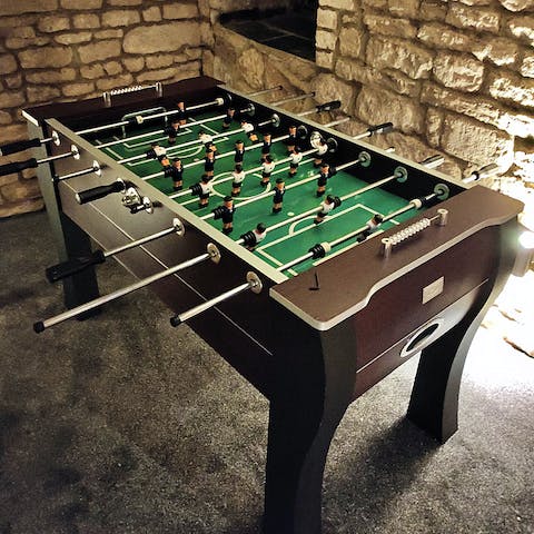 Get competitive with table football and an arcade machine