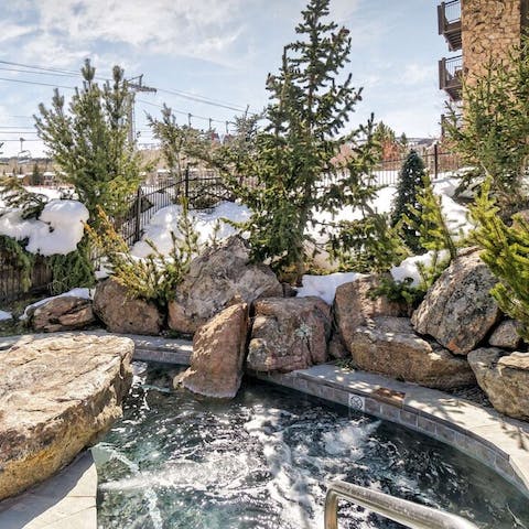 Soak in the jacuzzi after a day of adventure