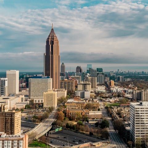 Explore Atlanta or have a stroll around the Freedom Park trail, a five-minute walk away