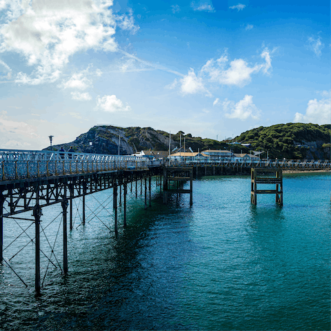 Take a stroll down to Mumbles' seafront and pier, just minutes from your door