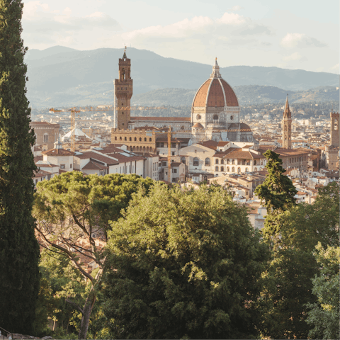 Take in the galleries, museums, and restaurants of Florence – it's only forty minutes away