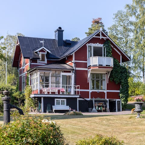 Stay in this sprawling Swedish summerhouse