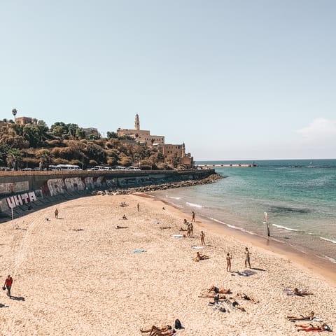 Spend fun-filled days on the Tel Aviv's nearby beaches, just a short walk away