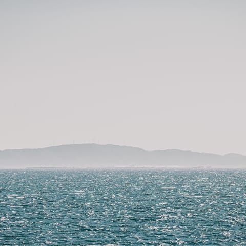 Head to one of the nearby beaches and enjoy the stunning sea views