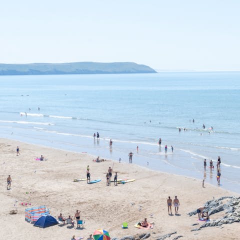 Spend the day at Camber Sands, a thirty-minute drive away