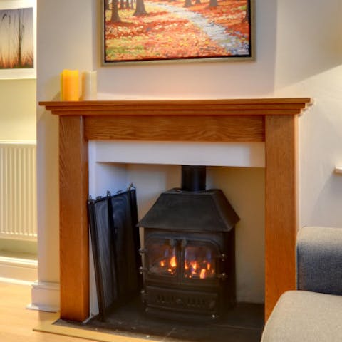 Prepare for a movie night warmed by the old-fashioned stove