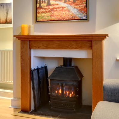 Prepare for a movie night warmed by the old-fashioned stove