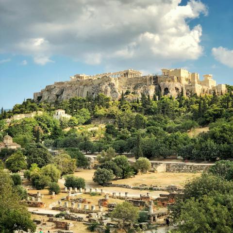 Make the ten-minute walk to the Acropolis – the jewel of Athens
