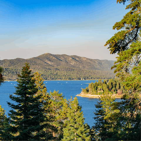 Get back to nature and experience the seasonal outdoor delights of Big Bear Lake – it's around two hours from LA