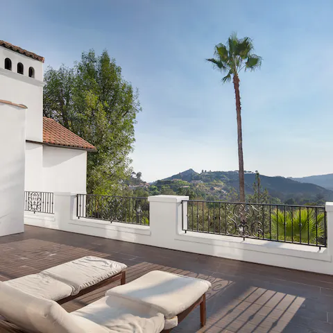 Gaze out at the canyon views while soaking up the California sunshine