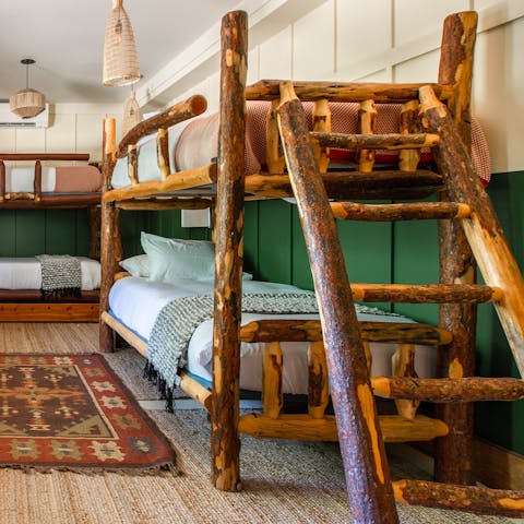 Create a fairytale adventure for the kids in the bunk room